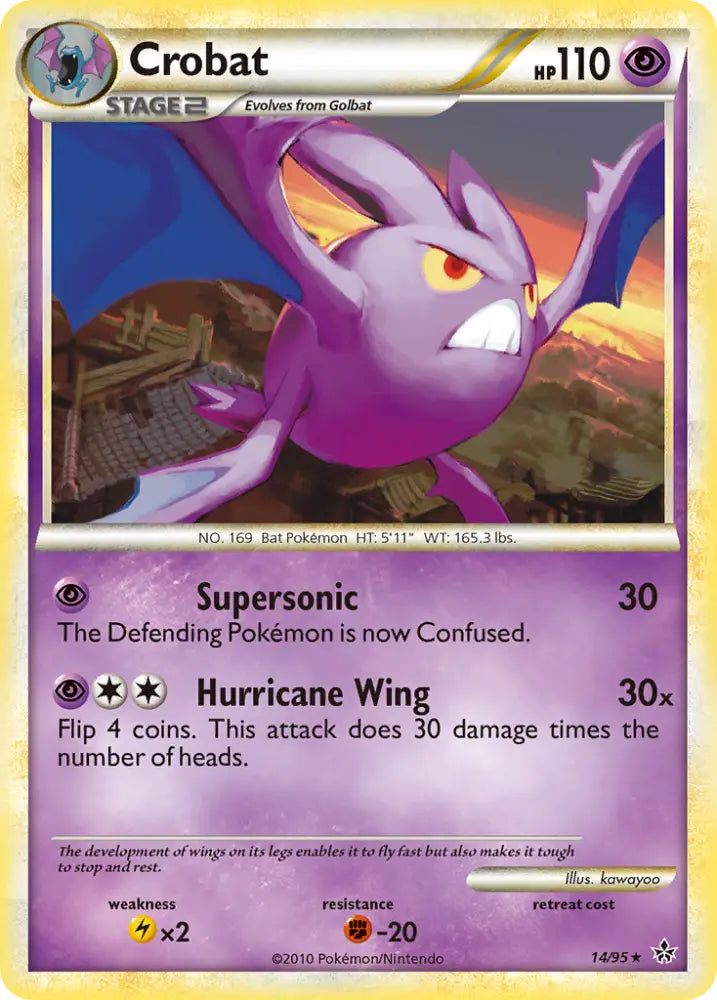 Crobat (14/95) [HeartGold & SoulSilver: Unleashed] - Pokemon Single