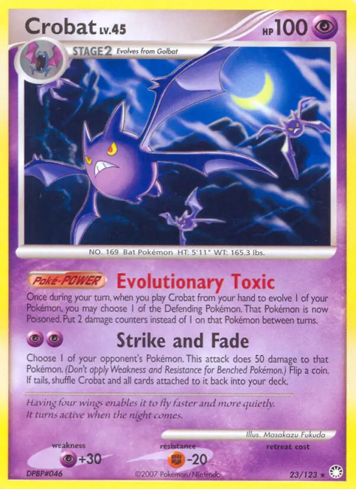 Crobat (23/123) [Diamond & Pearl: Mysterious Treasures] - Pokemon Single