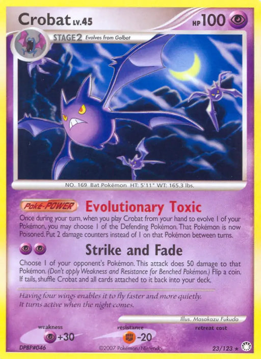 Crobat (23/123) [Diamond & Pearl: Mysterious Treasures] - Pokemon Single