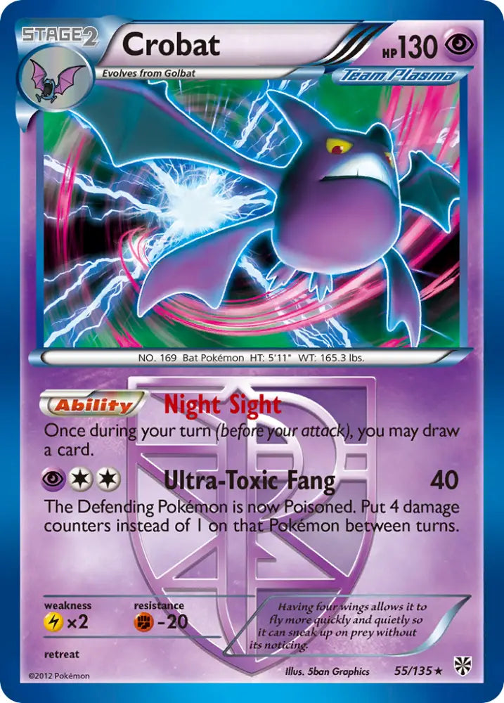 Crobat (55/135) [Black & White: Plasma Storm] - Pokemon Single