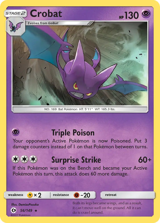 Crobat (56/149) [Sun & Moon: Base Set] - Pokemon Single