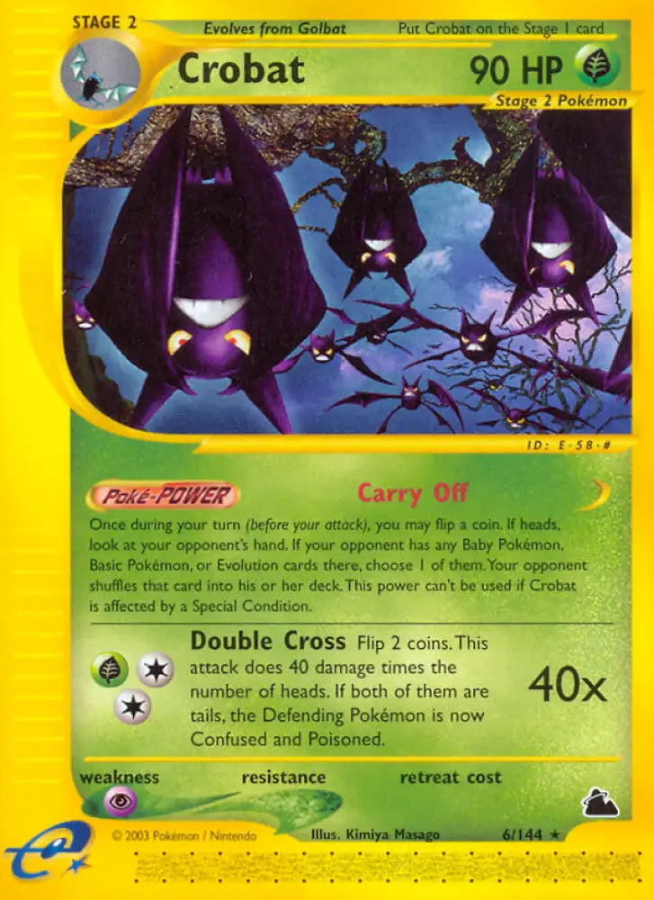 Crobat (6/144) [Skyridge] - Pokemon Single
