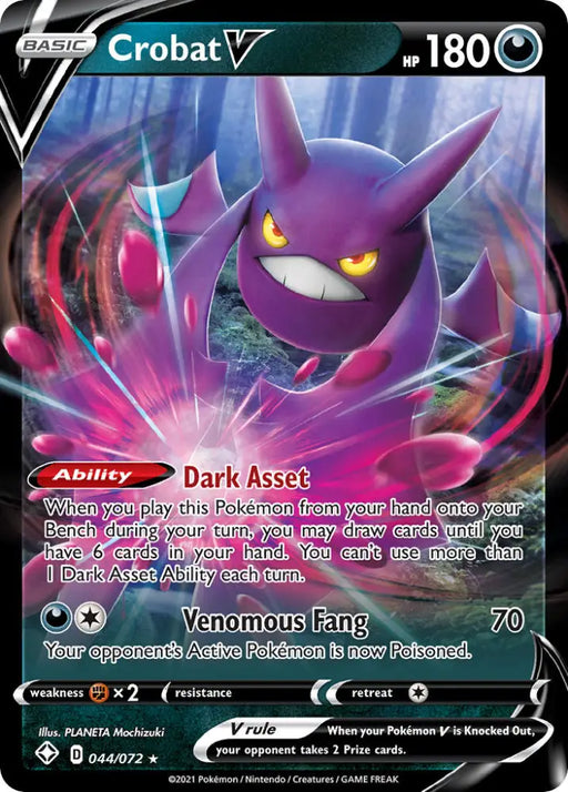 Crobat V (044/072) [Sword & Shield: Shining Fates] - Pokemon Single