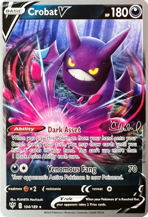 Crobat V (104/189) (ADP - Ondrej Skubal) [World Championships 2022] - Pokemon Single