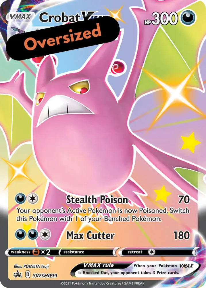 Crobat VMAX (SWSH099) (Jumbo Card) [Sword & Shield: Black Star Promos] - Pokemon Single