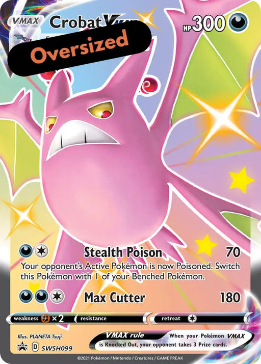 Crobat VMAX (SWSH099) (Jumbo Card) [Sword & Shield: Black Star Promos] - Pokemon Single