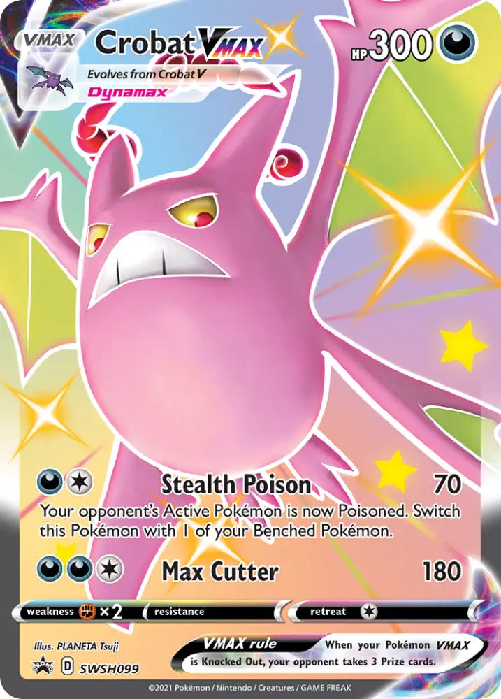Crobat VMAX (SWSH099) [Sword & Shield: Black Star Promos] - Pokemon Single