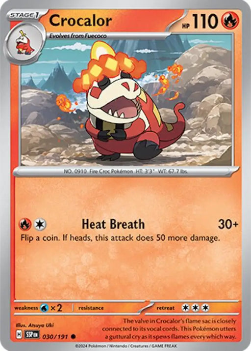 Crocalor (030/191) [Scarlet & Violet: Surging Sparks] - Pokemon Single