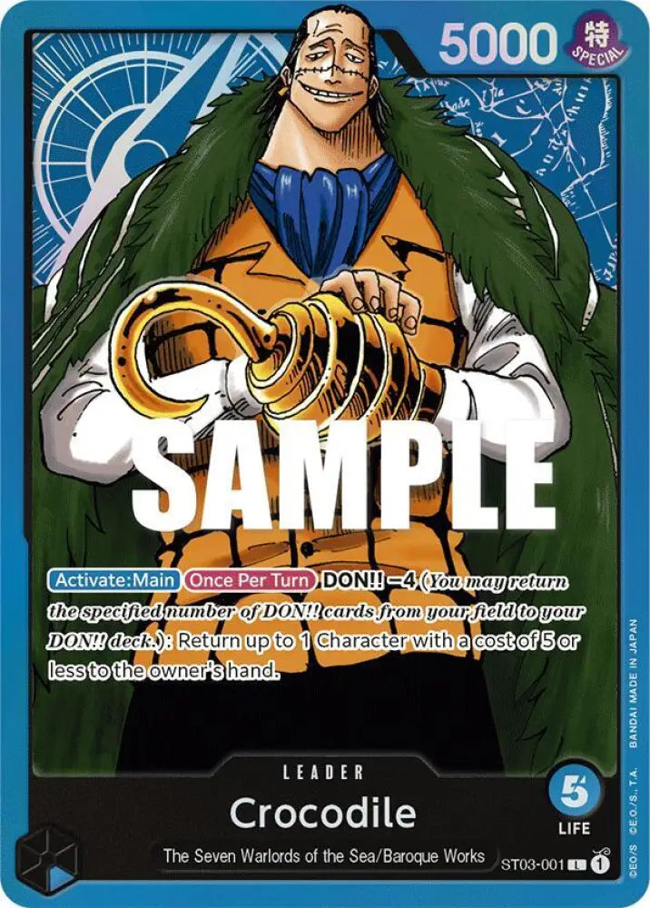 Crocodile (001) (ST03-001) [Starter Deck 3: The Seven Warlords of The Sea]
