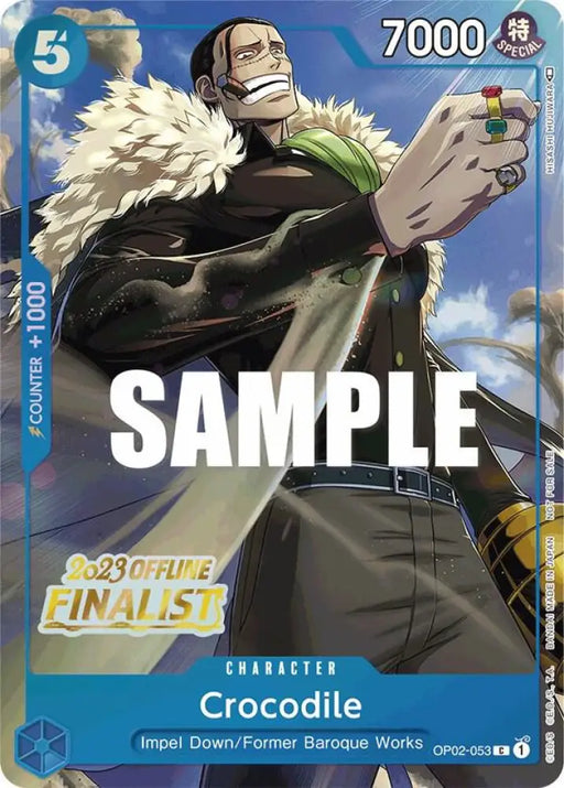 Crocodile (Offline Regional 2023) [Finalist] (OP02-053) [One Piece Promotion Cards]