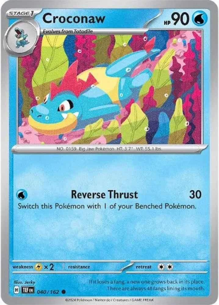 Croconaw (040/162) [Scarlet & Violet: Temporal Forces] - Pokemon Single