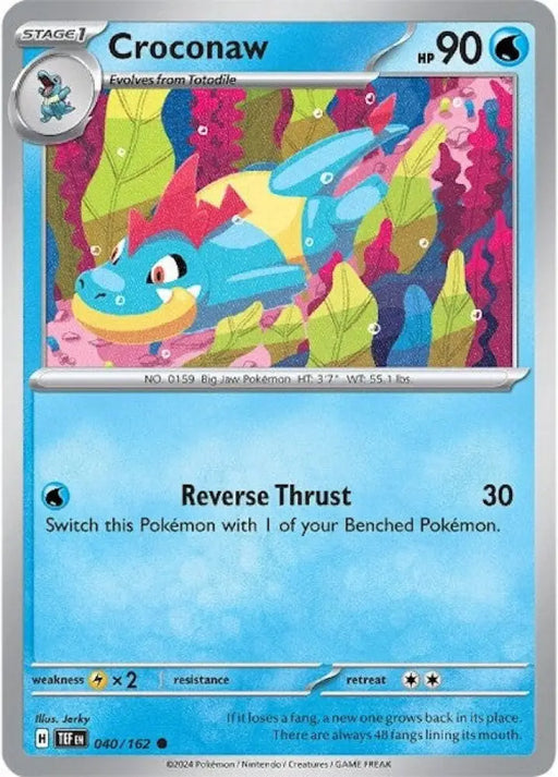 Croconaw (040/162) [Scarlet & Violet: Temporal Forces] - Pokemon Single