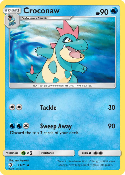 Croconaw (23/70) [Sun & Moon: Dragon Majesty] - Pokemon Single