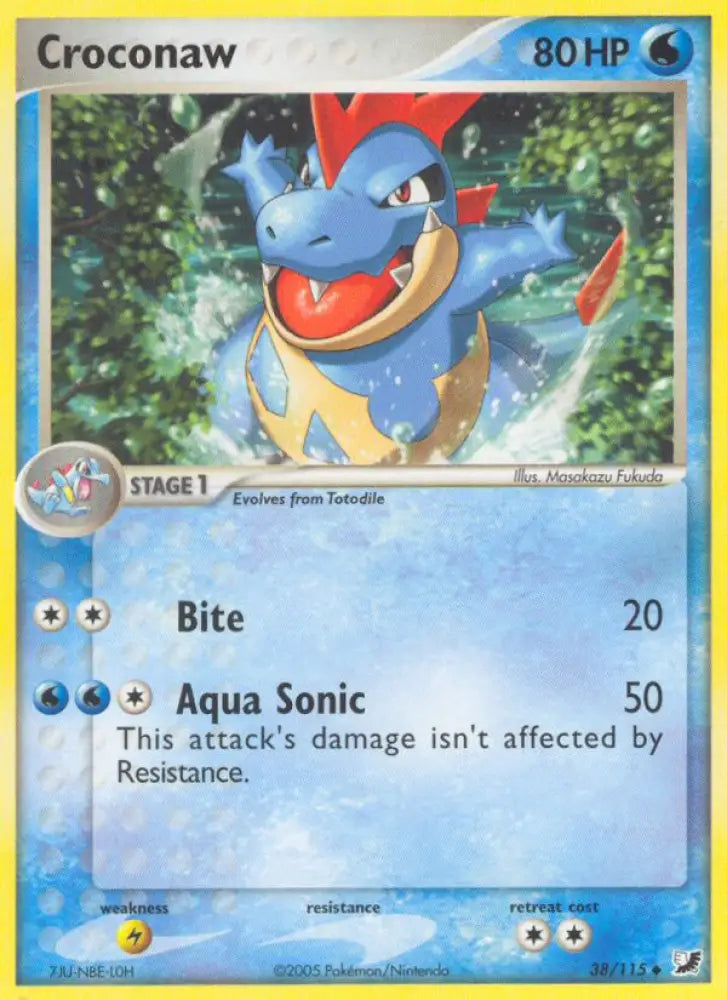 Croconaw (38/115) [EX: Unseen Forces] - Pokemon Single