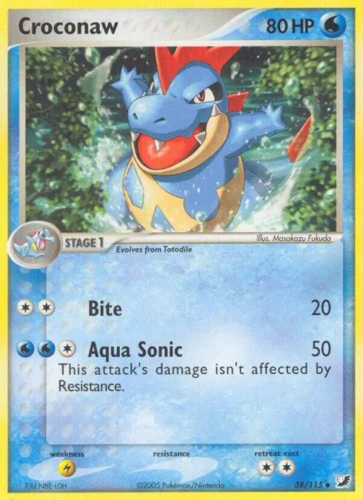 Croconaw (38/115) [EX Unseen Forces]