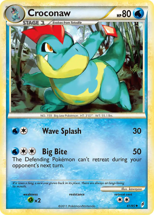 Croconaw (41/95) [HeartGold & SoulSilver: Call of Legends] - Pokemon Single