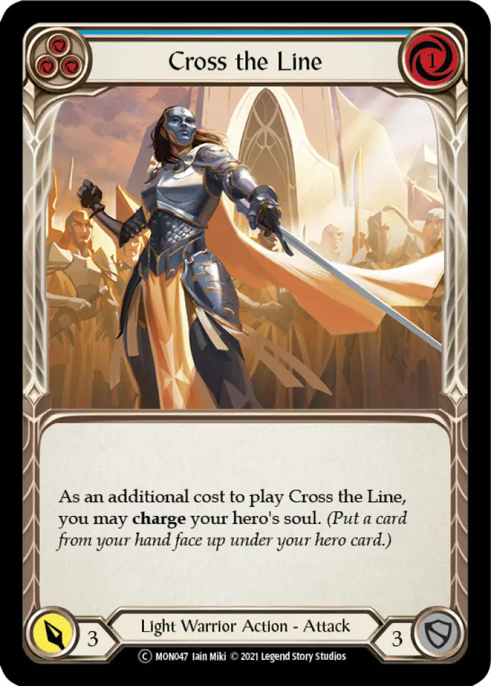 Cross the Line (Blue) [Monarch Unlimited] Unlimited Normal - Flesh And Blood Single
