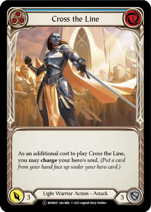 Cross the Line (Blue) [Monarch Unlimited] Unlimited Normal - Flesh And Blood Single