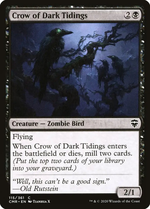 Crow of Dark Tidings [Commander Legends] - MTG Single