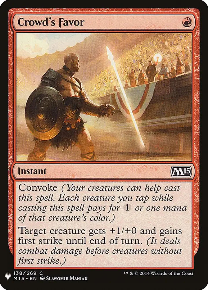 Crowd’s Favor [Mystery Booster] - MTG Single