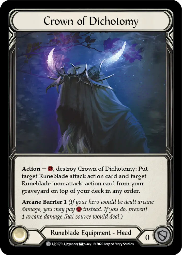 Crown of Dichotomy [Arcane Rising Unlimited] Unlimited Rainbow Foil - Flesh And Blood Single