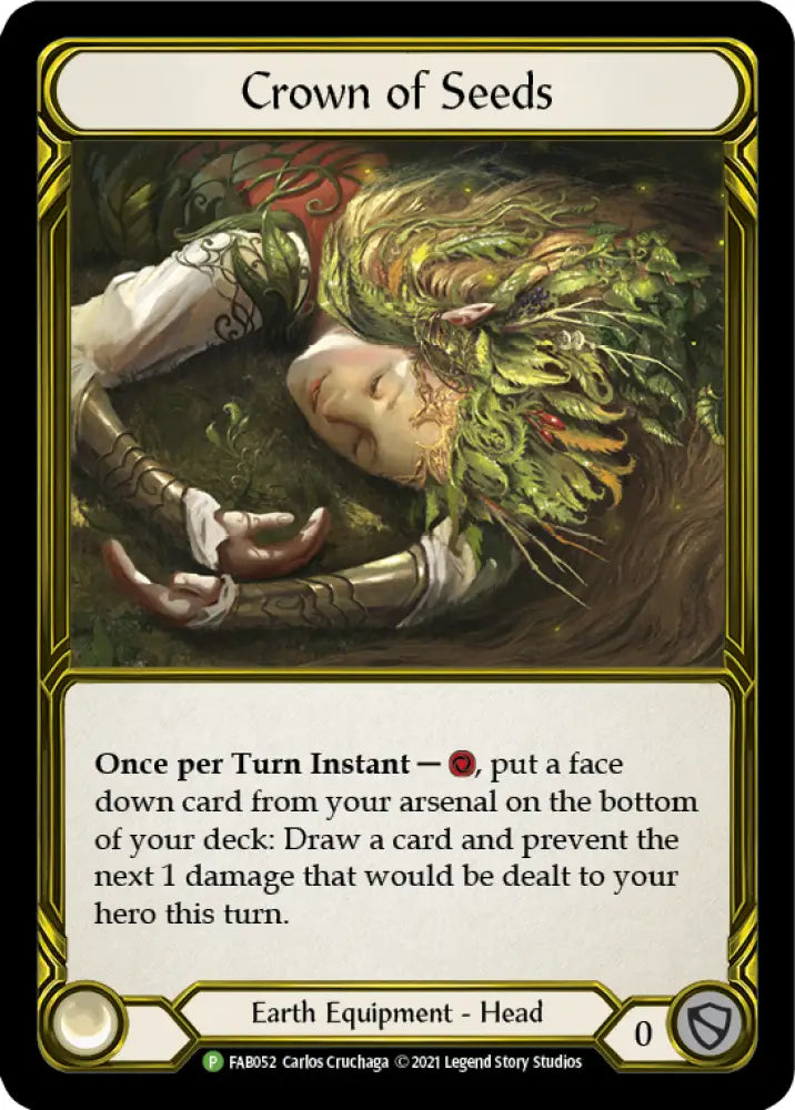 Crown of Seeds (Golden) [FAB052] (Promo) Cold Foil - Flesh And Blood Single