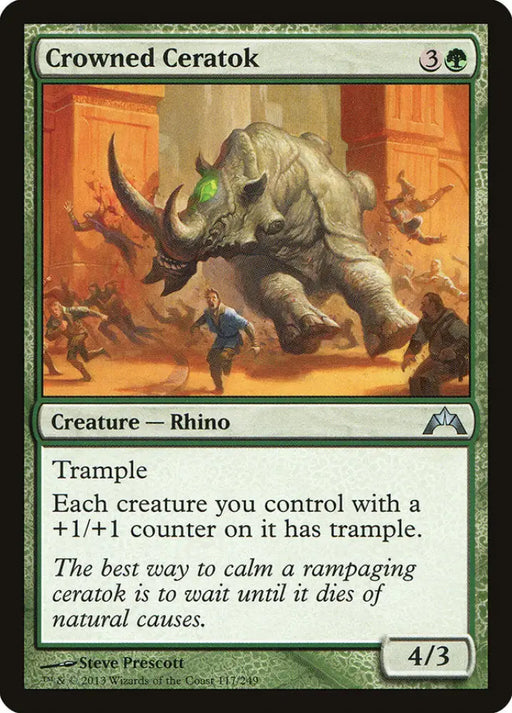 Crowned Ceratok [Gatecrash] - MTG Single