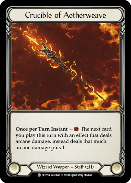 Crucible of Aetherweave [Crucible of War 1st Edition] 1st Edition Normal - Flesh And Blood Single