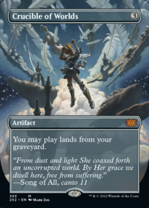 Crucible of Worlds (Borderless Alternate Art) [Double Masters 2022] - MTG Single
