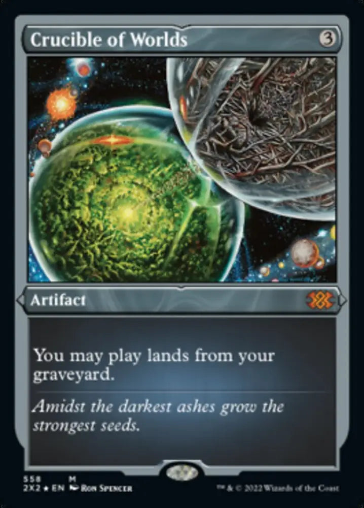 Crucible of Worlds (Foil Etched) [Double Masters 2022] - MTG Single