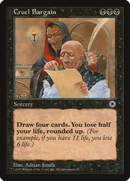 Cruel Bargain [Portal] - MTG Single