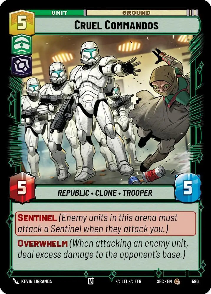 Cruel Commandos (Foil) (596) [Secrets of Power]