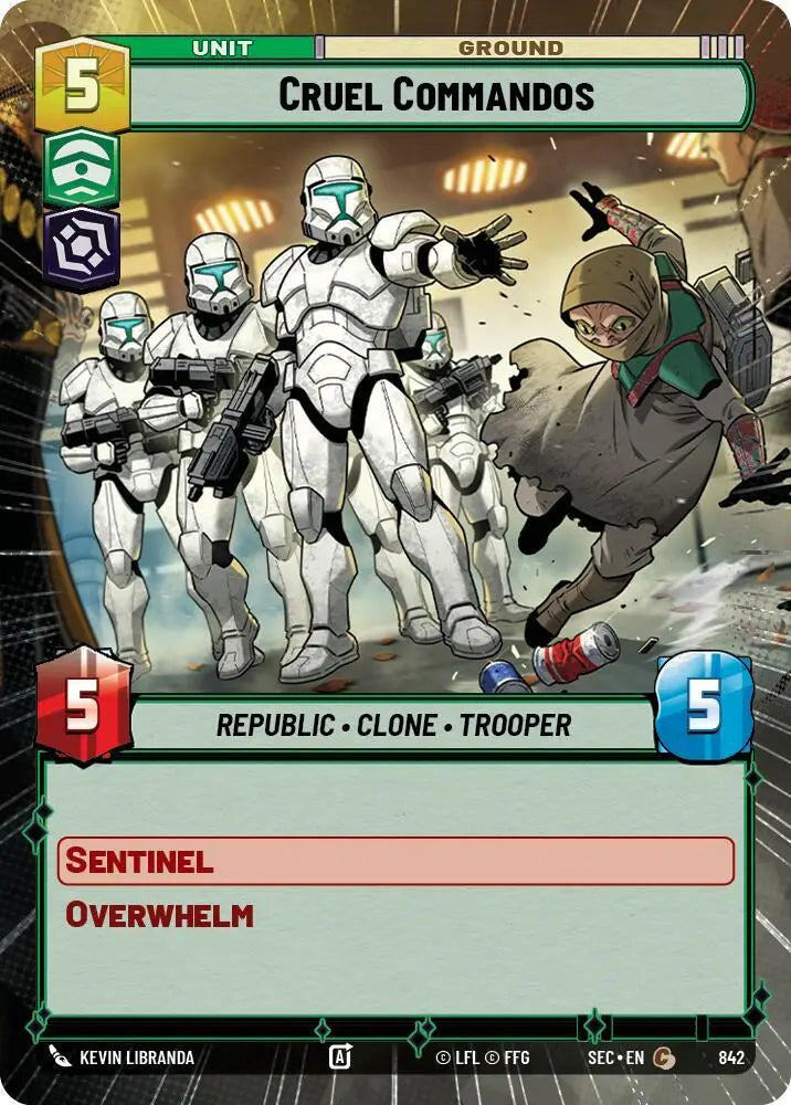 Cruel Commandos (Hyperspace Foil) (842) [Secrets of Power]