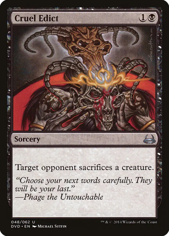 Cruel Edict (Divine vs. Demonic) [Duel Decks Anthology] - MTG Single