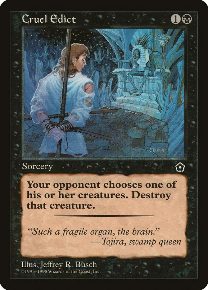 Cruel Edict [Portal Second Age] - MTG Single