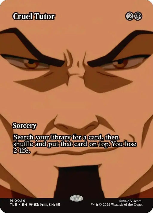Cruel Tutor (Borderless) (24) [Avatar: The Last Airbender: Eternal-Legal]