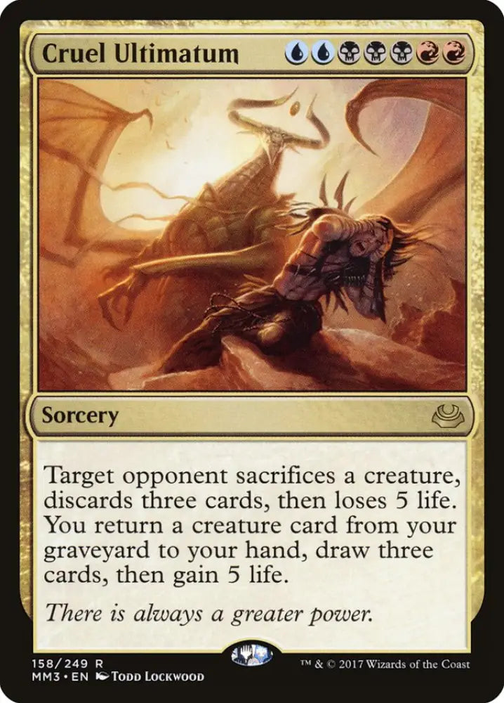 Cruel Ultimatum [Modern Masters 2017] - MTG Single