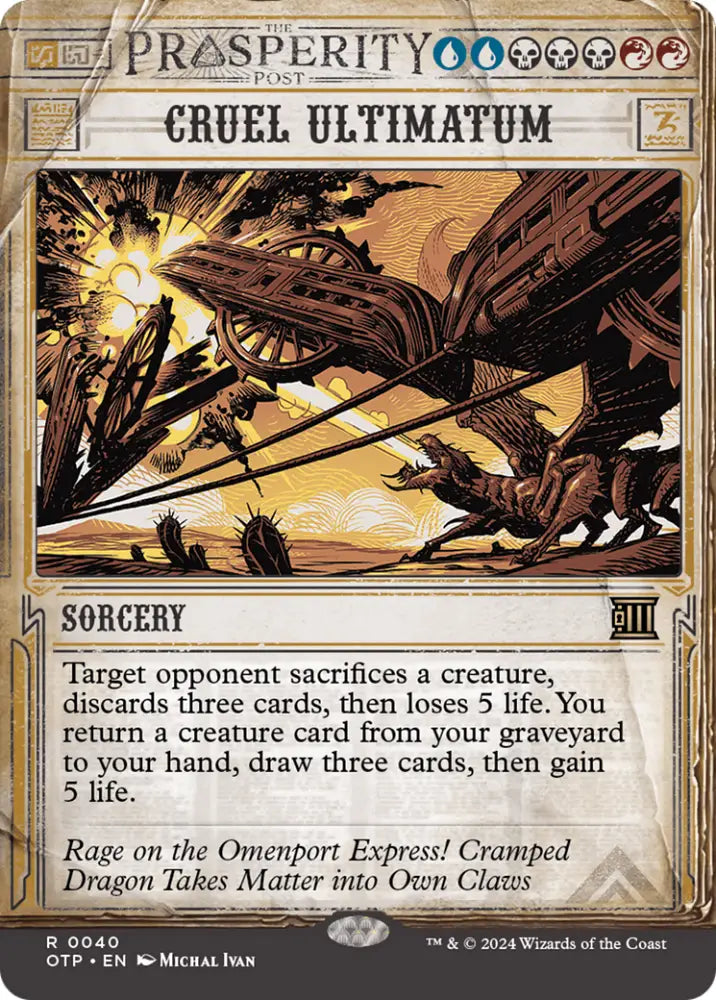 Cruel Ultimatum [Outlaws of Thunder Junction: Breaking News] - MTG Single