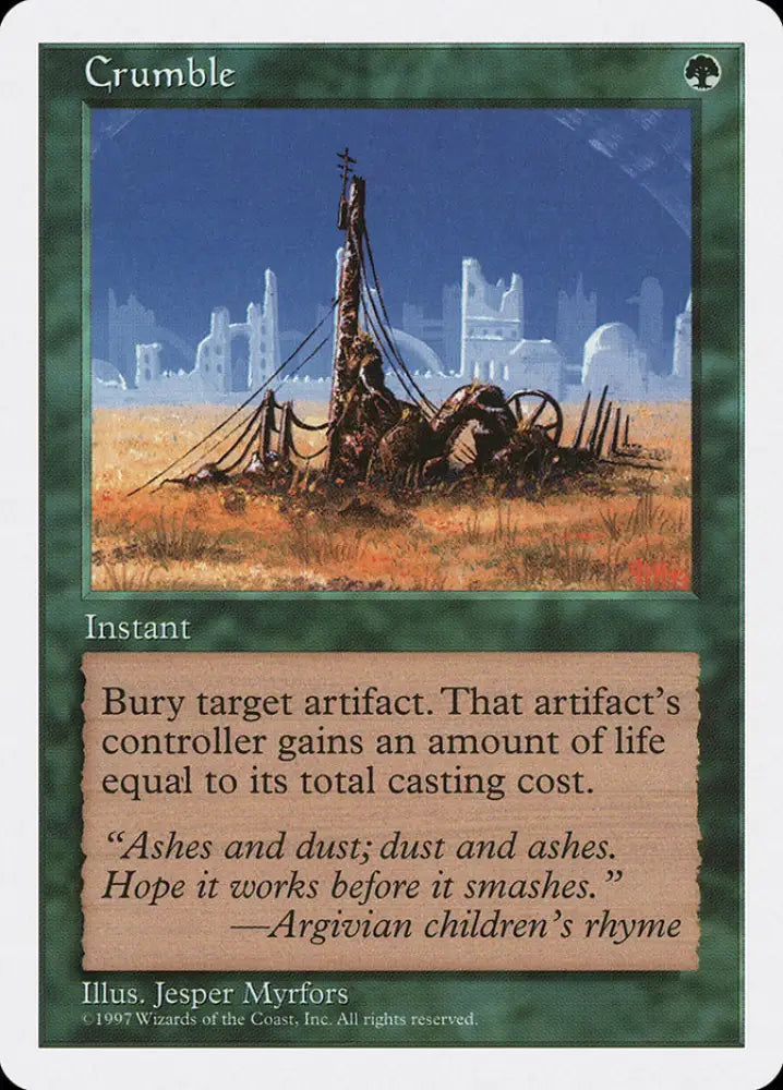 Crumble [Fifth Edition] - MTG Single