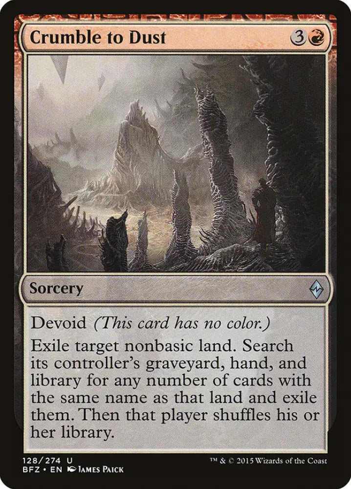 Crumble to Dust [Battle for Zendikar] - MTG Single
