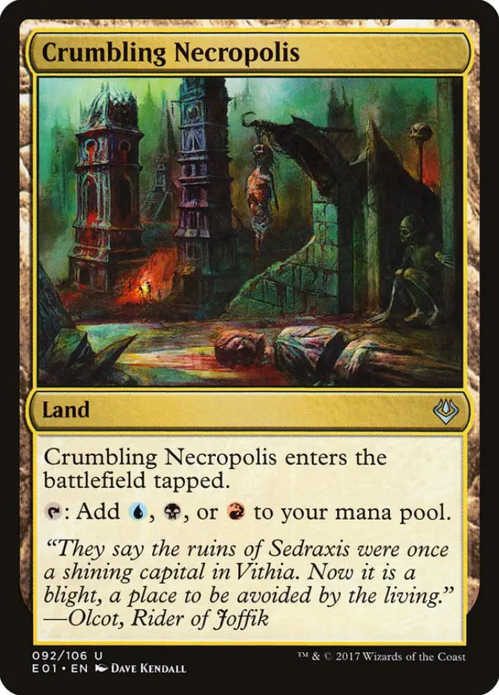 Crumbling Necropolis [Archenemy: Nicol Bolas] - MTG Single