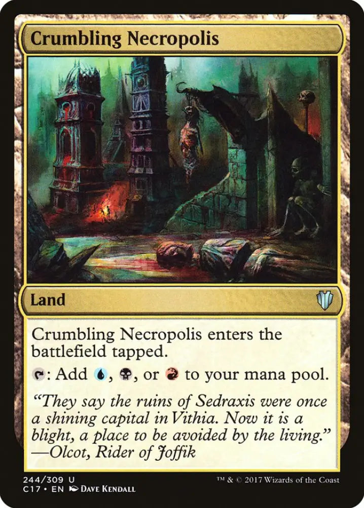 Crumbling Necropolis [Commander 2017] - MTG Single