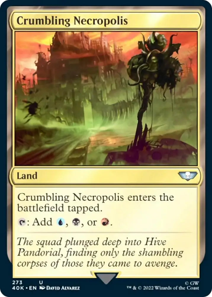 Crumbling Necropolis [Warhammer 40,000] - MTG Single