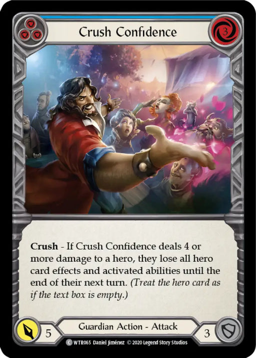 Crush Confidence (Blue) [Welcome to Rathe Unlimited] Unlimited Rainbow Foil - Flesh And Blood Single