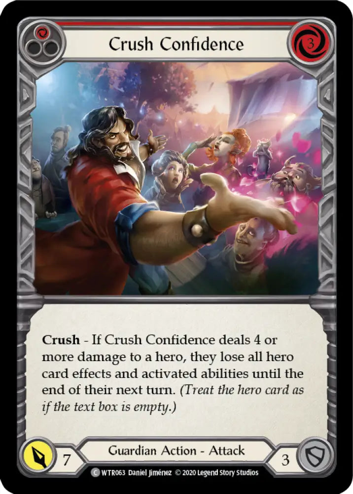 Crush Confidence (Red) [Welcome to Rathe Unlimited] Unlimited Rainbow Foil - Flesh And Blood Single