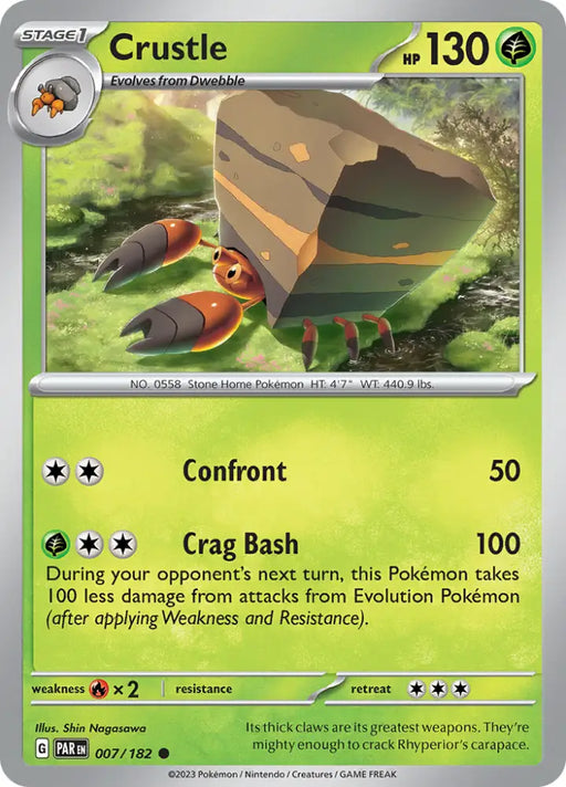 Crustle (007/182) [Scarlet & Violet: Paradox Rift] - Pokemon Single