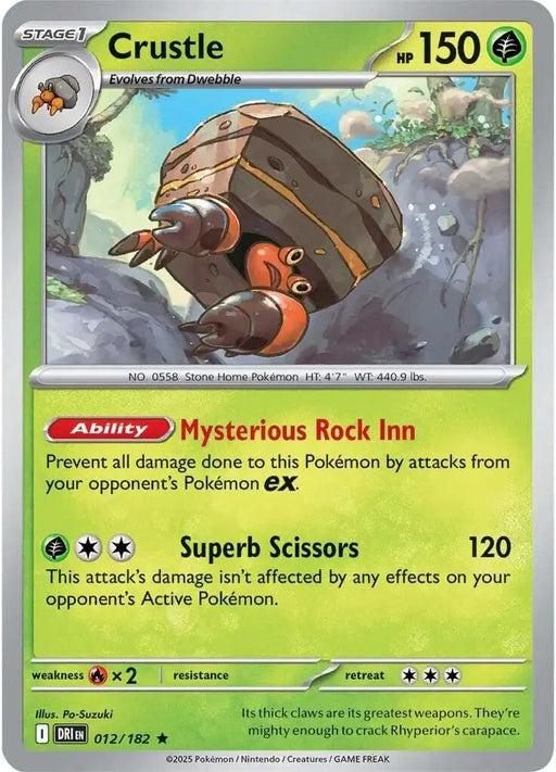 Crustle - 012/182 [SV10: Destined Rivals] - Pokemon Single