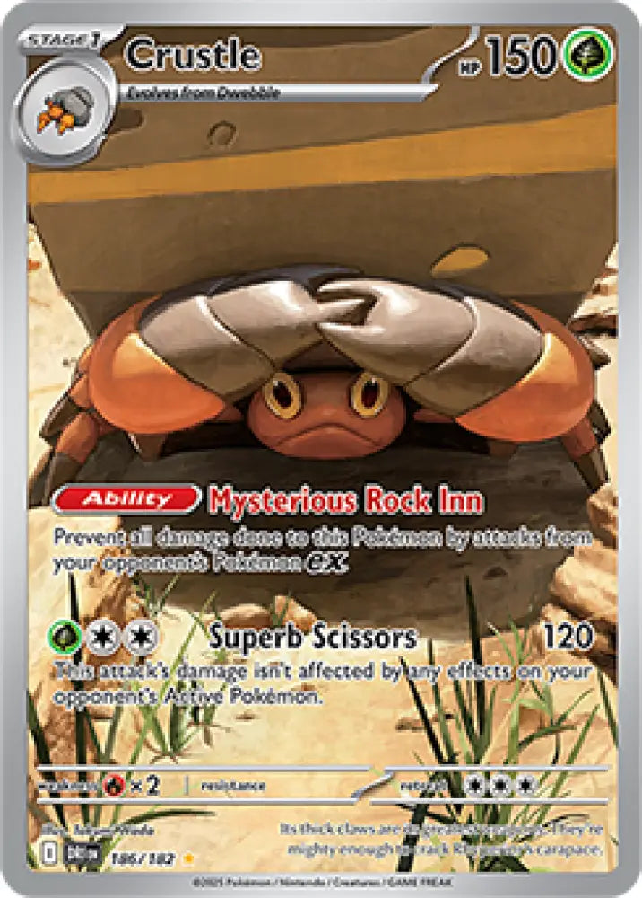 Crustle - 186/182 [SV10: Destined Rivals] - Pokemon Single