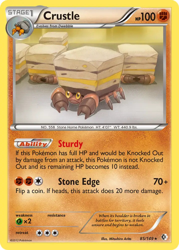 Crustle (85/149) [Black & White: Boundaries Crossed] - Pokemon Single