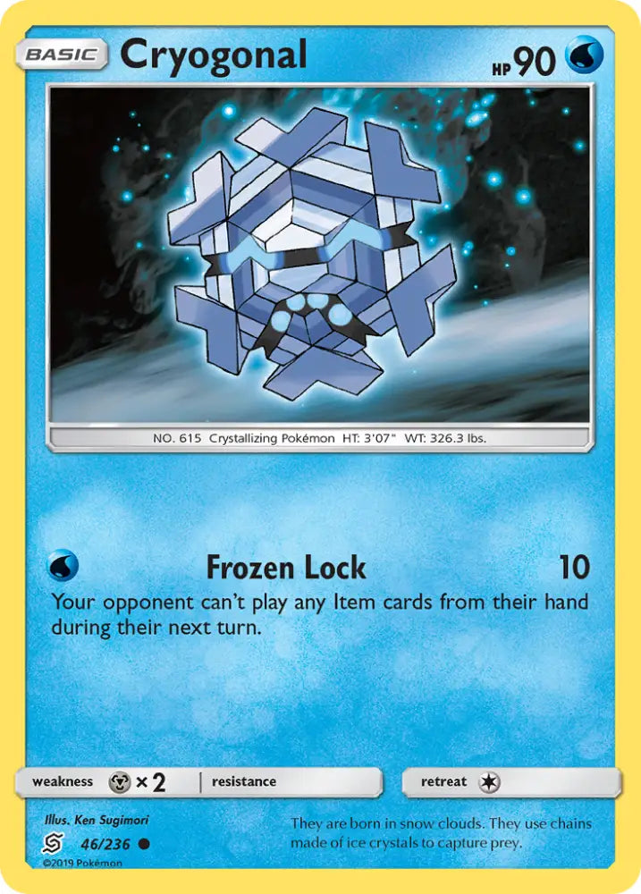 Cryogonal (46/236) [Sun & Moon: Unified Minds] - Pokemon Single